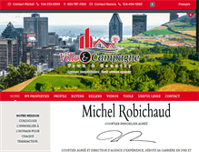 Tablet Screenshot of michelrobichaud.net